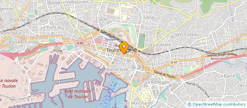 localisation de l'entreprise SCI DU 50 BOULEVARD DE STRASBOURG à TOULON