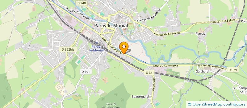 localisation de l'entreprise SCI DU 50 QUAI DU COMMERCE  PARAY-LE-MONIAL