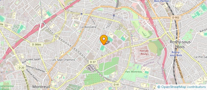 localisation de l'entreprise SCI DU 50 RUE BRULEFER à MONTREUIL