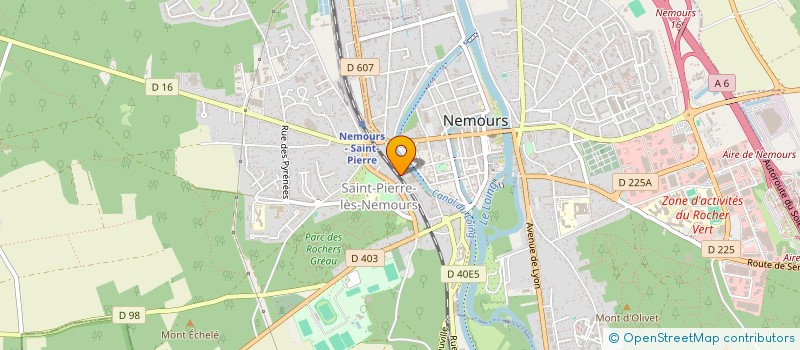 localisation de l'entreprise SCI DU 50 RUE DE LA GARE  SAINT-PIERRE-LES-NEMOURS