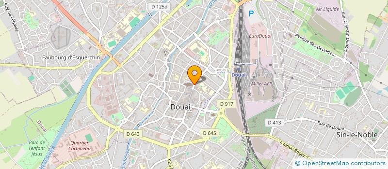 localisation de l'entreprise SCI DU 50 RUE DE LA GARE LENS à DOUAI