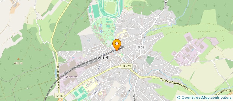 localisation de l'entreprise SCI DU 50 RUE DES DAMES  VITTEL