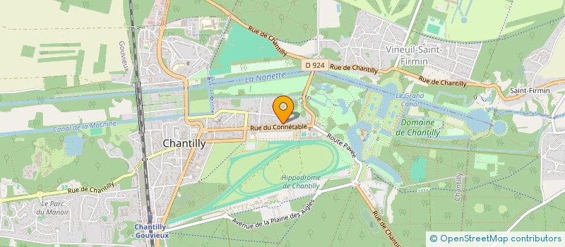 localisation de l'entreprise SCI DU 50 RUE DU CONNETABLE  CHANTILLY