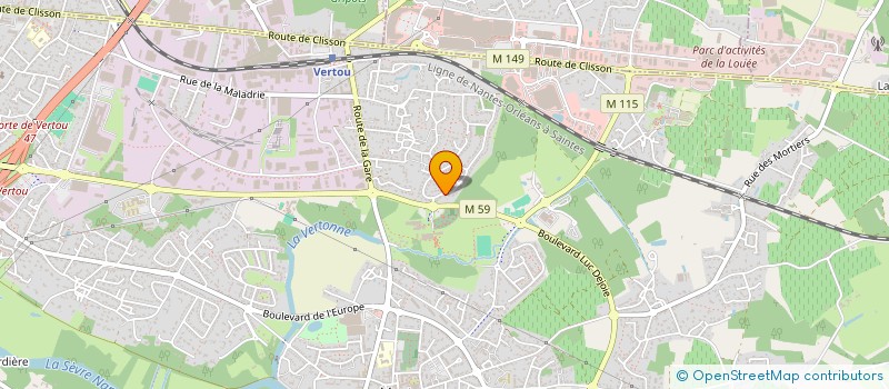 localisation de l'entreprise SCI DU 50 RUE DU DOMAINE  VERTOU