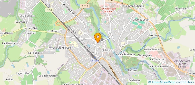 localisation de l'entreprise SCI DU 50 RUE SAINT JACQUES  CLISSON