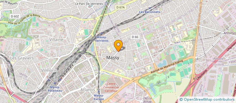 localisation de l'entreprise SCI DU 51 AVENUE GABRIEL PERI  MASSY