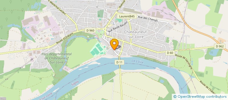 localisation de l'entreprise SCI DU 51 GRANDE RUE DU PORT  CHATEAUNEUF-SUR-LOIRE