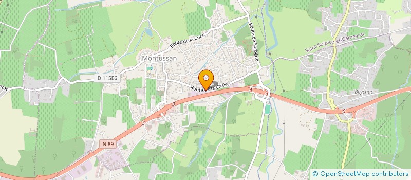 localisation de l'entreprise SCI DU 51 ROUTE DE LA CHAISE  MONTUSSAN