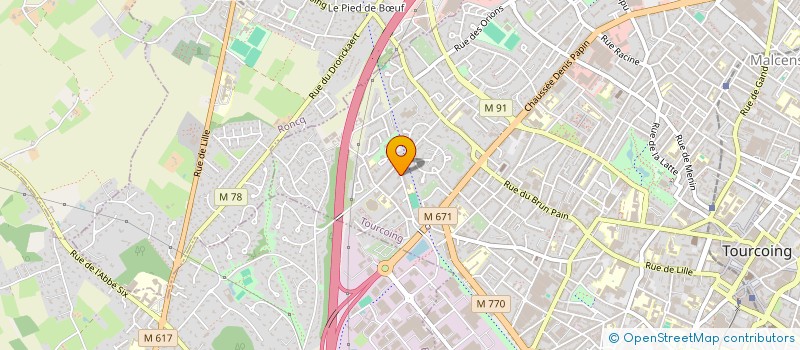 localisation de l'entreprise SCI DU 51 RUE BLAISE PASCAL  TOURCOING