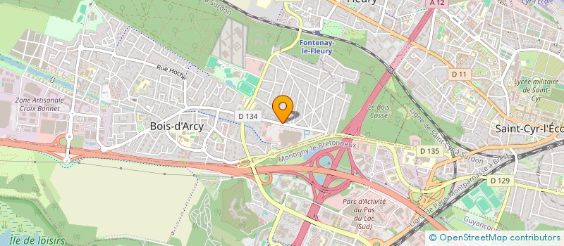 localisation de l'entreprise SCI DU 52 AVENUE JEAN JAURES  BOIS-D'ARCY