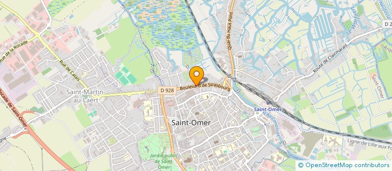 localisation de l'entreprise SCI DU 52 BD DE STRASBOURG  SAINT-OMER