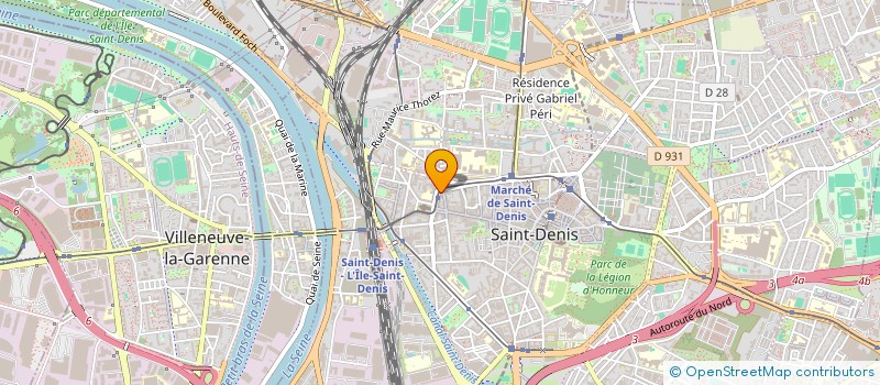 localisation de l'entreprise SCI DU 52 BD JULES GUESDE à SAINT-DENIS