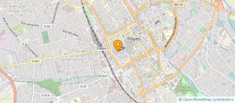 localisation de l'entreprise SCI DU 52 PLACE JEAN JAURES à TROYES
