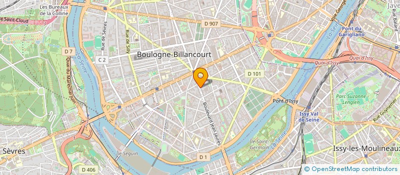 localisation de l'entreprise SCI DU 52 RUE DE FECAMP A PARIS 12EME à BOULOGNE-BILLANCOURT