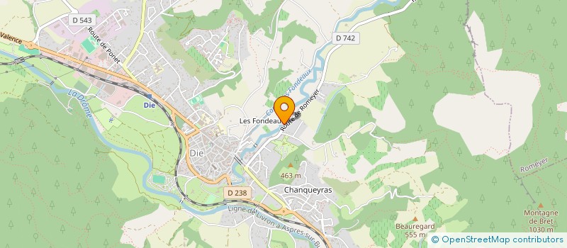 localisation de l'entreprise SCI DU 525 AVENUE RHIN ET DANUBE à DIE