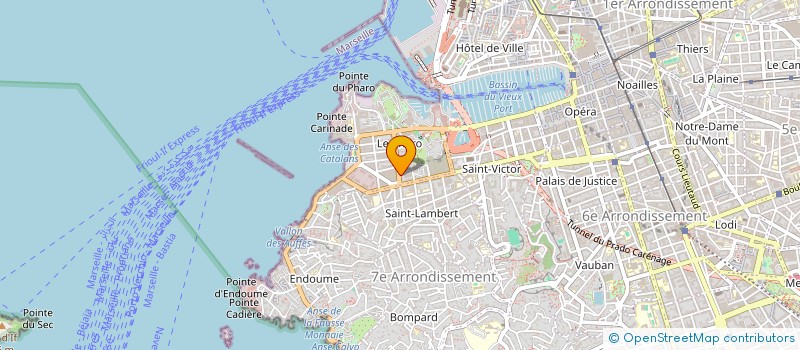 localisation de l'entreprise SCI DU 53 AVENUE PASTEUR à MARSEILLE