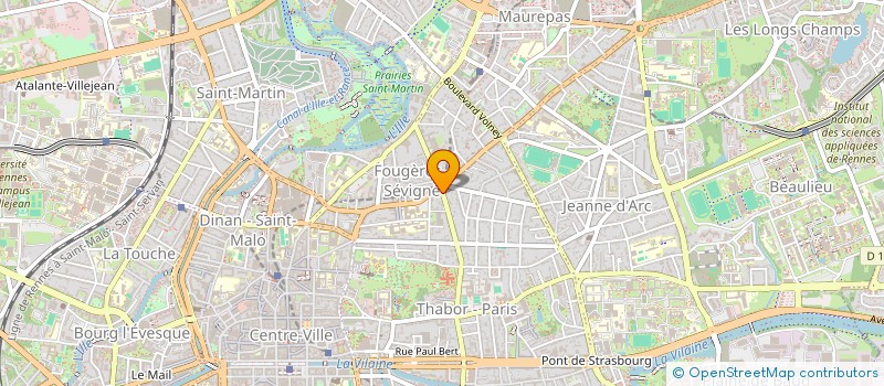 localisation de l'entreprise SCI DU 53 BD DE LA DUCHESSE ANNE A RENNES  RENNES