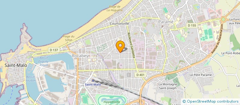 localisation de l'entreprise SCI DU 53 BIS AVENUE WALDECK ROUSSEAU  SAINT-MALO