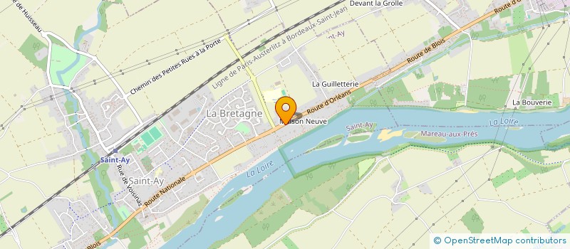 localisation de l'entreprise SCI DU 53 ROUTE D'ORLEANS  SAINT-AY