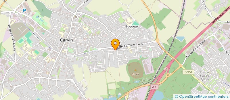 localisation de l'entreprise SCI DU 53 RUE CYPRIEN QUINET  CARVIN