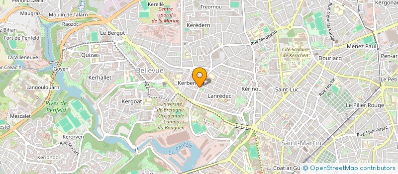 localisation de l'entreprise SCI DU 53 RUE JULES FERRY  BREST