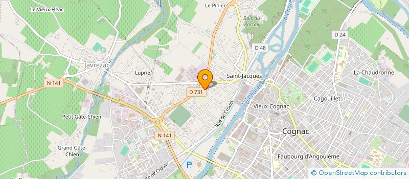 localisation de l'entreprise SCI DU 53 RUE MONTPLAISIR à COGNAC
