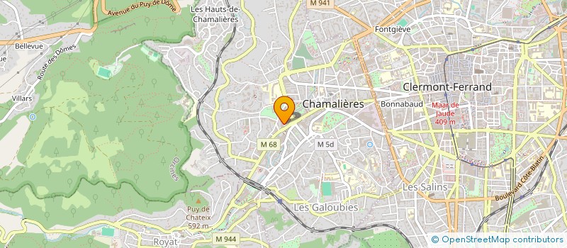 localisation de l'entreprise SCI DU 54 AVENUE DE ROYAT  CHAMALIERES