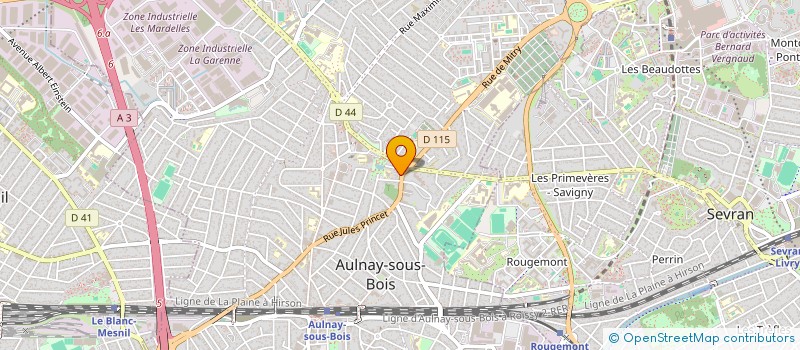 localisation de l'entreprise SCI DU 54 AVENUE JEAN JAURES à AULNAY-SOUS-BOIS