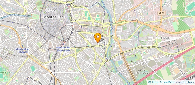 localisation de l'entreprise SCI DU 54 CHEMIN DE MOULARES à MONTPELLIER