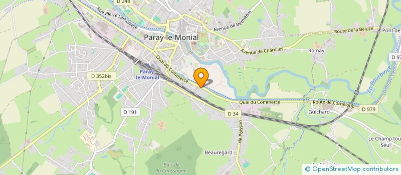 localisation de l'entreprise SCI DU 54 QUAI DE COMMERCE  PARAY-LE-MONIAL