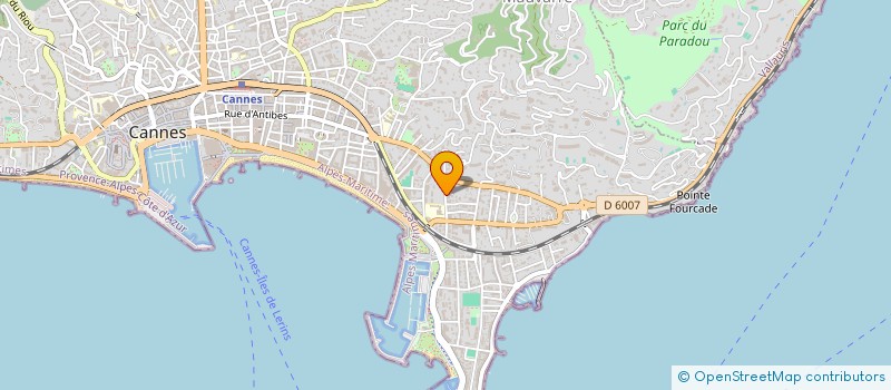 localisation de l'entreprise SCI DU 54 RUE LAFONTAINE à CANNES