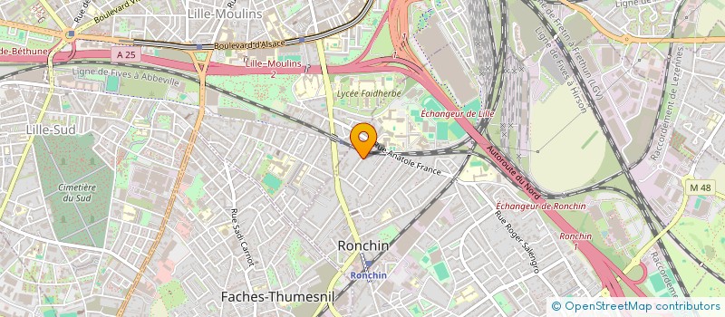 localisation de l'entreprise SCI DU 54 RUE PASTEUR  RONCHIN