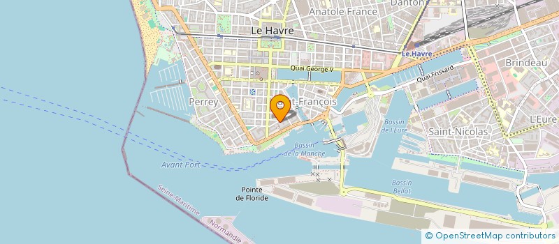 localisation de l'entreprise SCI DU 54 RUE SAINT JACQUES à LE HAVRE