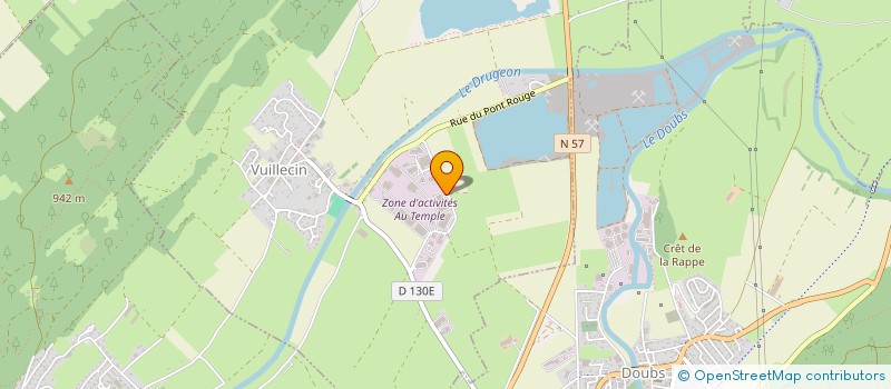 localisation de l'entreprise SCI DU 55  VUILLECIN