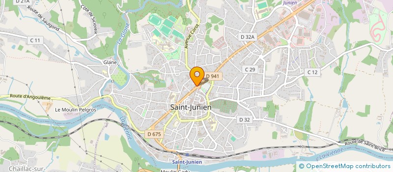 localisation de l'entreprise SCI DU 55 BD VICTOR HUGO  SAINT-JUNIEN