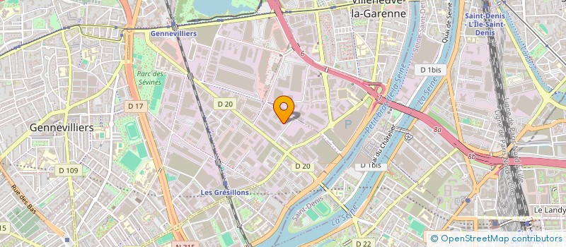 localisation de l'entreprise SCI DU 55 RUE GEORGES BOISSEAU à GENNEVILLIERS