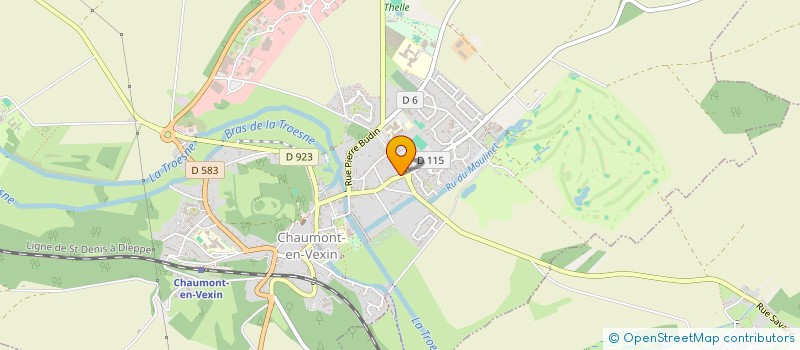 localisation de l'entreprise SCI DU 55 RUE ROGER BLONDEAU  CHAUMONT-EN-VEXIN