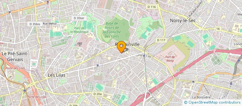 localisation de l'entreprise SCI DU 56  ROMAINVILLE