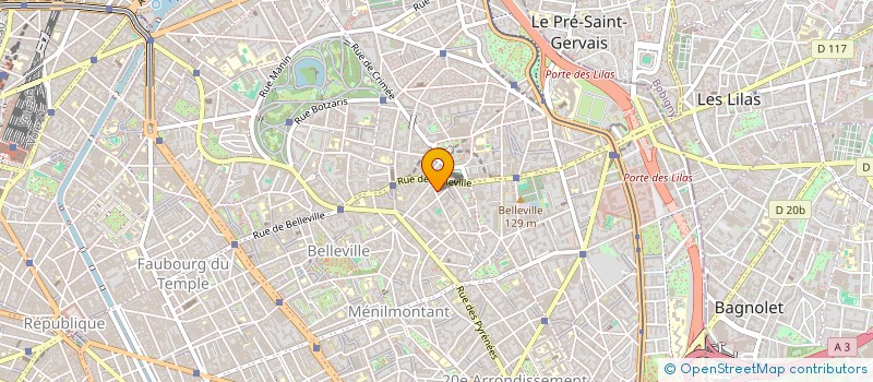 localisation de l'entreprise SCI DU 56 BIS RUE OLIVIER METRA  PARIS