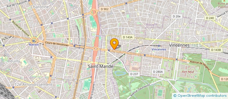 localisation de l'entreprise SCI DU 56 RUE DES LAITIERES à VINCENNES