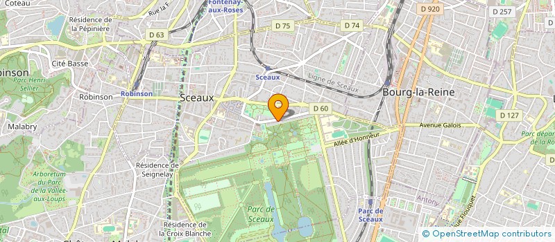 localisation de l'entreprise SCI DU 57 AVENUE DES DAHLIAS à SCEAUX
