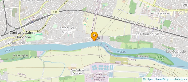 localisation de l'entreprise SCI DU 57 QUAI DE GAILLON  CONFLANS-SAINTE-HONORINE