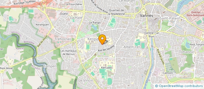 localisation de l'entreprise SCI DU 57 RUE DE ST THOMAS  VANNES