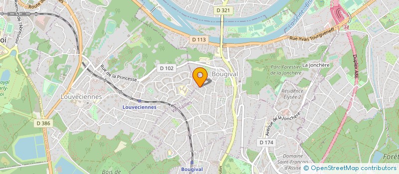 localisation de l'entreprise SCI DU 58 CHEMIN DE L'ARIEL  BOUGIVAL