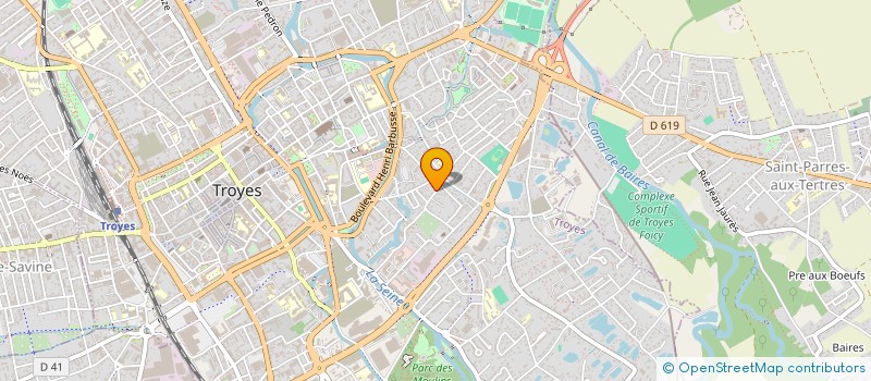 localisation de l'entreprise SCI DU 58 MAIL DES CHARMILLES à TROYES
