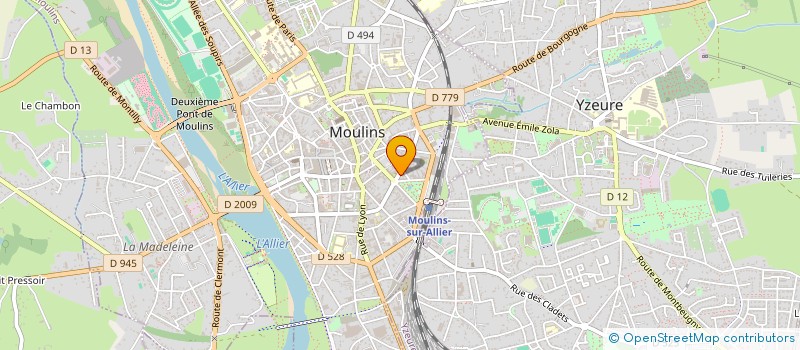 localisation de l'entreprise SCI DU 59 BD DE COURTAIS à MOULINS
