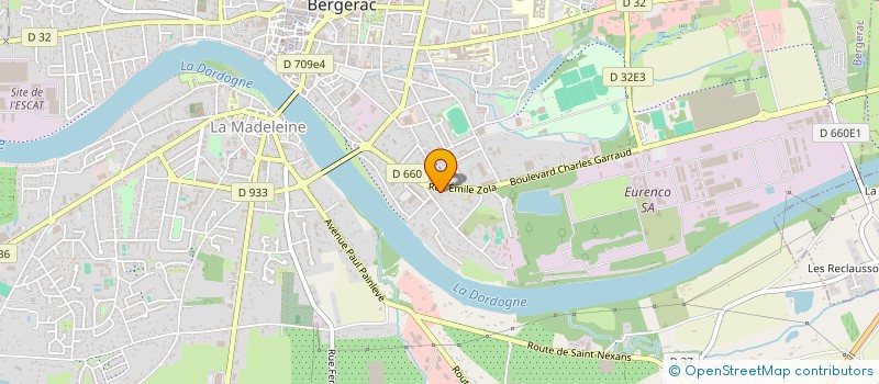 localisation de l'entreprise SCI DU 5BIS RUE EMILE ZOLA à BERGERAC