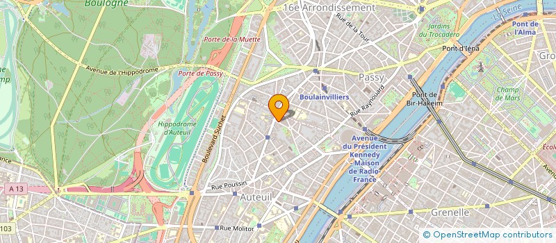 localisation de l'entreprise SCI DU 6 8 R DE PARIS BOULOGNE  PARIS