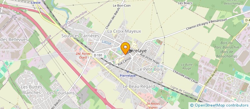 localisation de l'entreprise SCI DU 6 8 RUE JEAN JAURES  PIERRELAYE