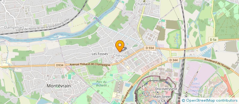 localisation de l'entreprise SCI DU 6/8 RUE MARTHE AUREAU  CHESSY